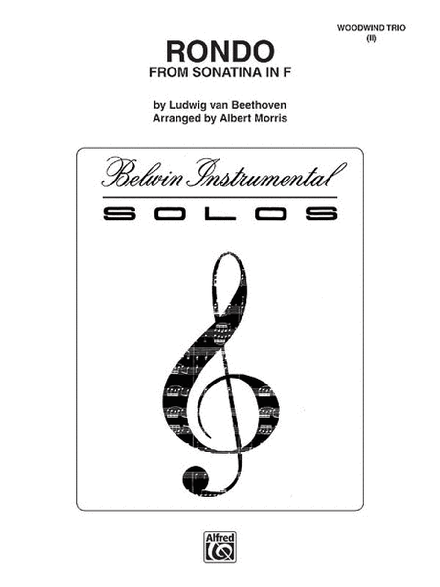 Rondo (from Sonatina in F) by Ludwig van Beethoven Woodwind Trio - Sheet Music