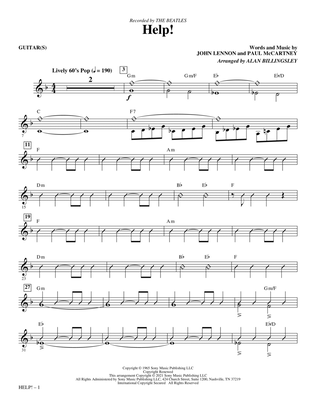 Help! (arr. Alan Billingsley) - Guitar