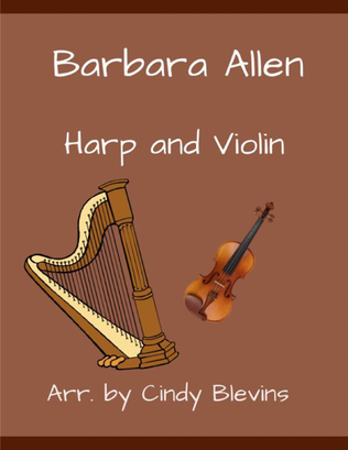 Book cover for Barbara Allen, for Harp and Violin