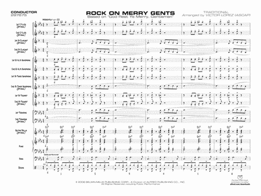 Rock On Merry Gents: Score