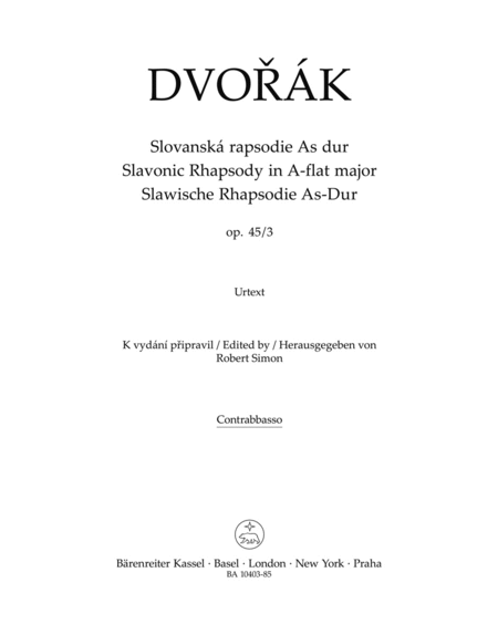 Slavonic Rhapsody in A flat major, op. 45/3