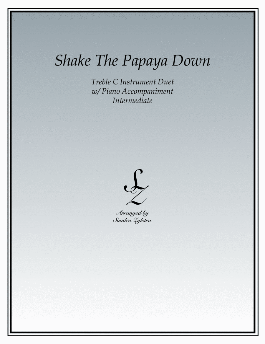 Shake The Papaya Down (treble C instrument duet) image number null