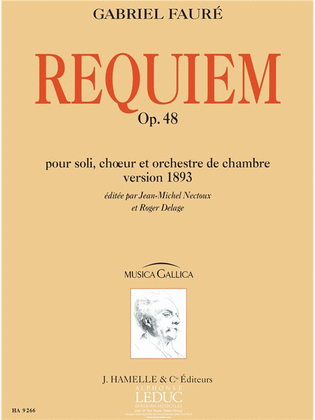 Book cover for Requiem Pour Soli, Ch?ur Et Orchestre De Chambre Op. 48 (version De 1893, Partition D