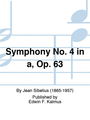 Book cover for Symphony No. 4 in a, Op. 63