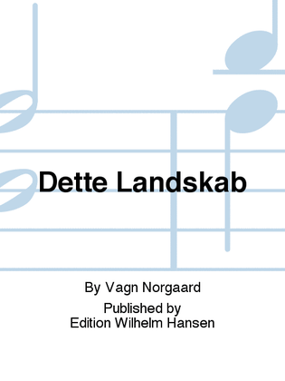 Book cover for Dette Landskab