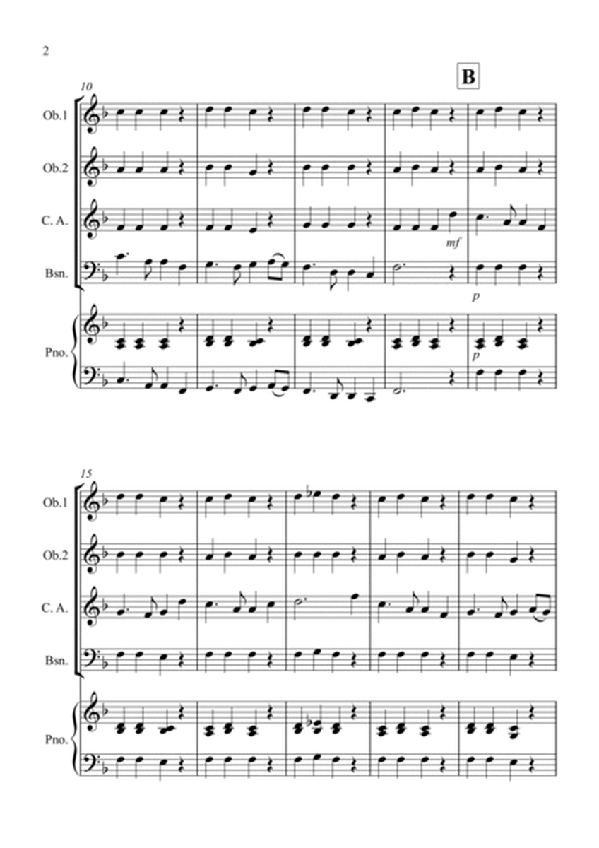 Auld Lang Syne for Double Reed Quartet image number null