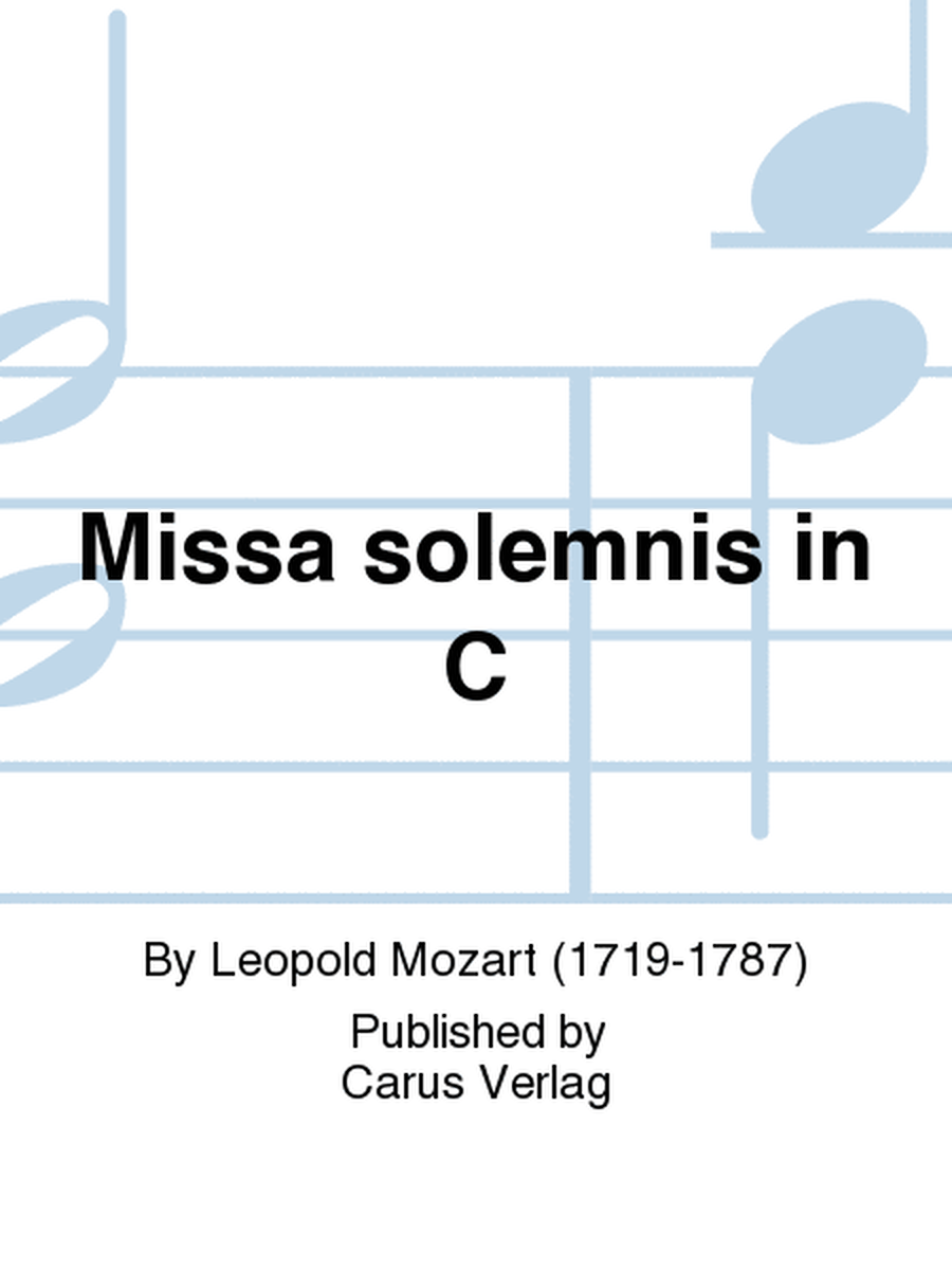 Missa solemnis in C