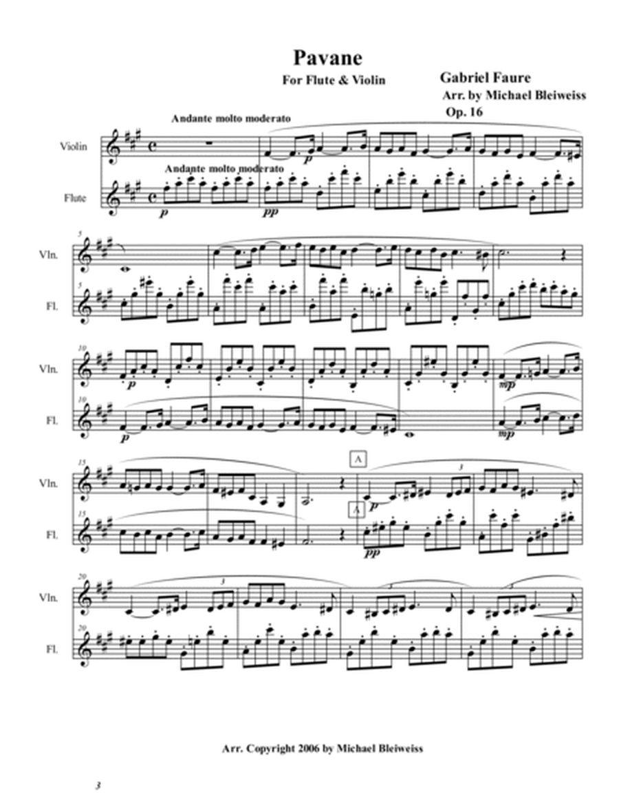 Pavane for Flute and Violin image number null