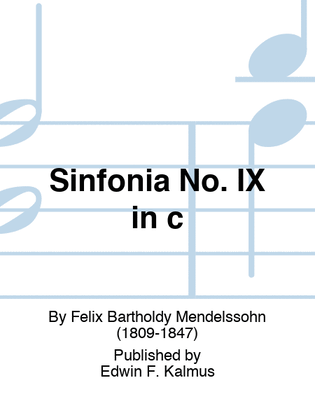 Book cover for Sinfonia No. IX in c