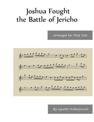 Book cover for Joshua Fought the Battle of Jericho - Flute Solo