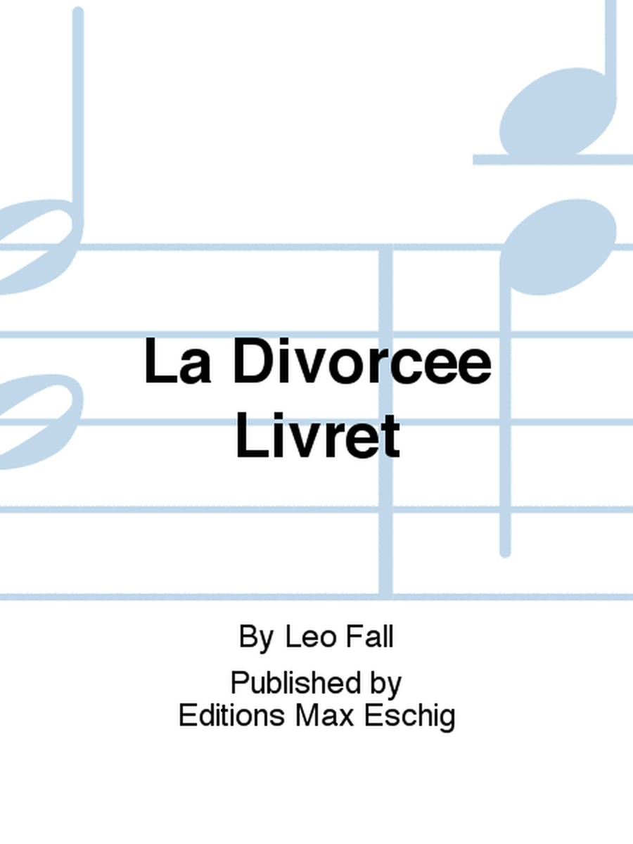 La Divorcee Livret