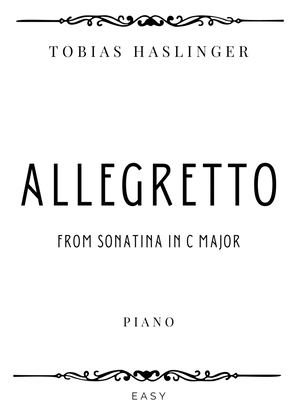 Book cover for Haslinger - Allegretto from Sonatina in C Major - Easy