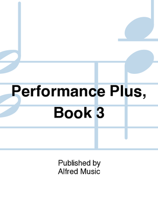 Book cover for Performance Plus, Book 3