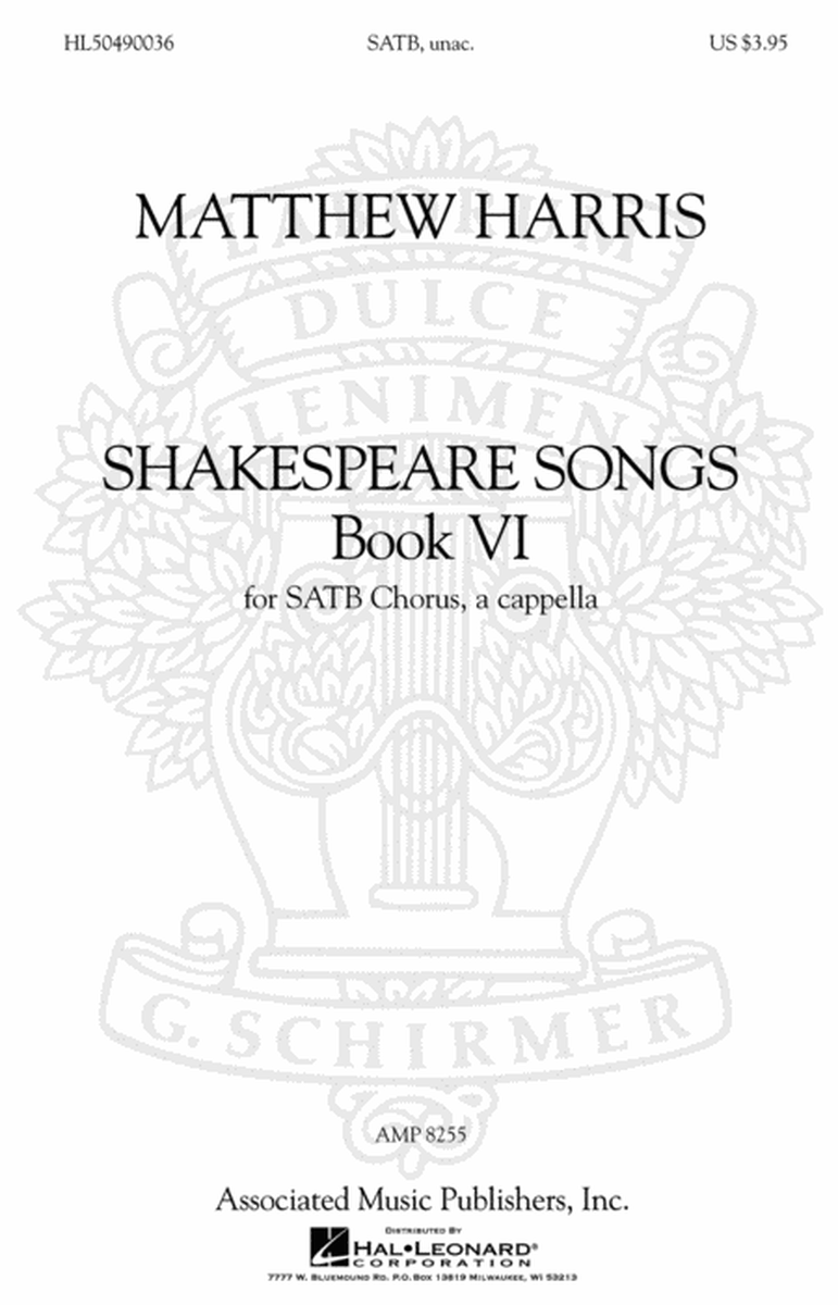 Shakespeare Songs, Book VI image number null