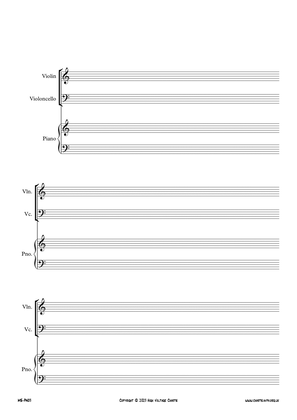 Manuscript Paper - Piano Trio