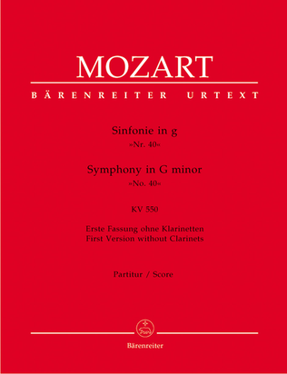 Symphony, No. 40 g minor, KV 550