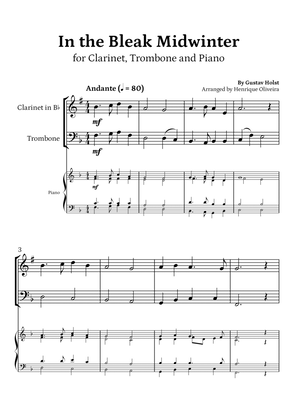 In the Bleak Midwinter (Clarinet, Trombone and Piano) - Beginner Level