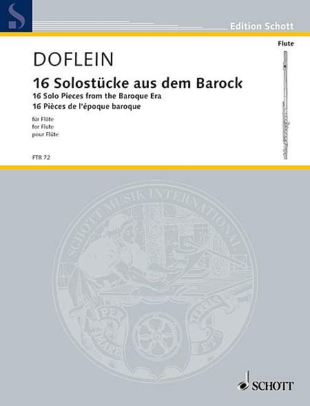 16 Easy Solo Pieces for Flute (1700-1750) (Flute)