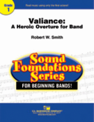 Book cover for Valiance: A Heroic Overture for Band