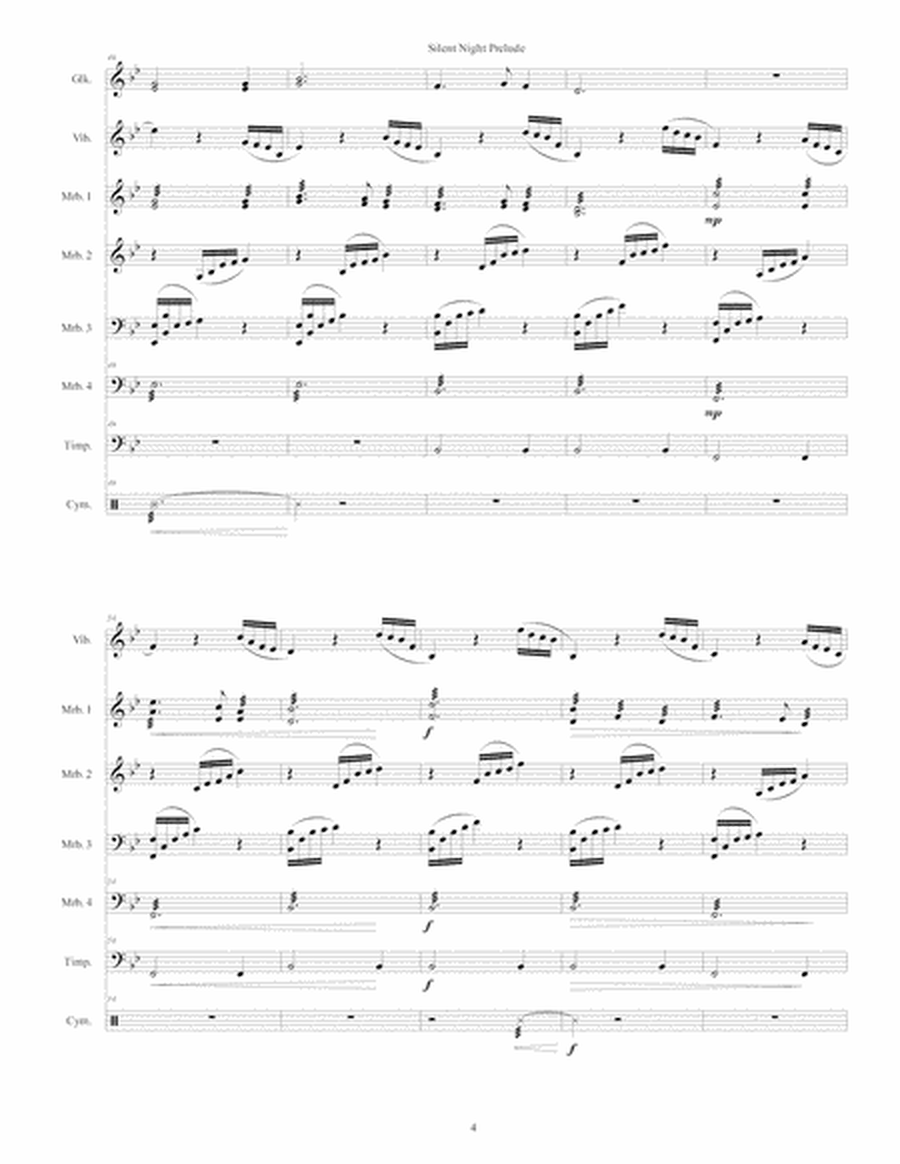 Silent Night Prelude for percussion octet image number null