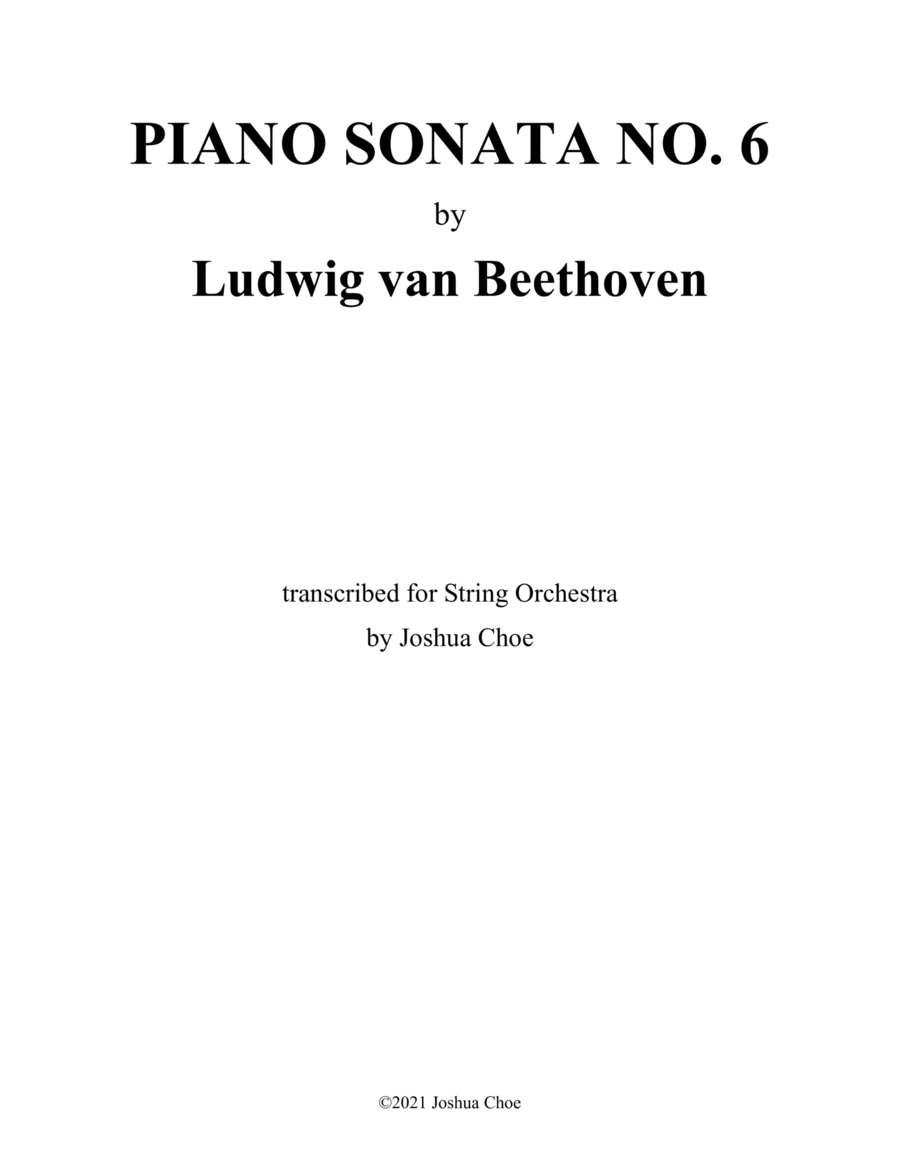 Piano Sonata No. 6