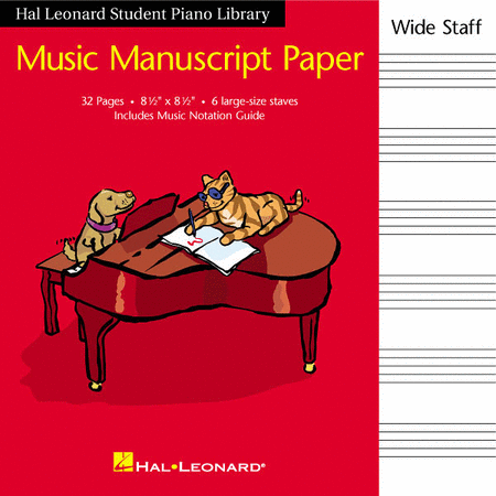 Hal Leonard Student Piano Library Music Manuscript Paper