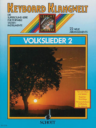 Book cover for Keyboard Klangwelt Volkslieder 2