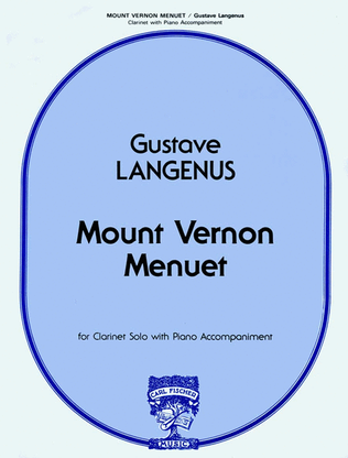 Book cover for Mount Vernon Menuet