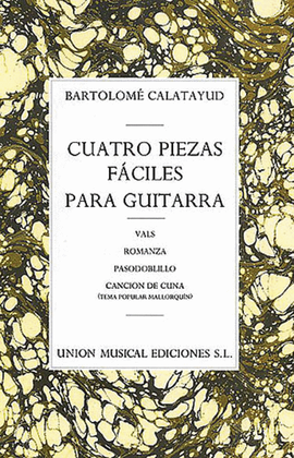 Book cover for Calatayud Cuatro Piezas Faciles Para Guitarra