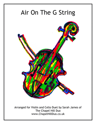 Book cover for Air On The G String - Violin & Cello Arrangement by The Chapel Hill Duo