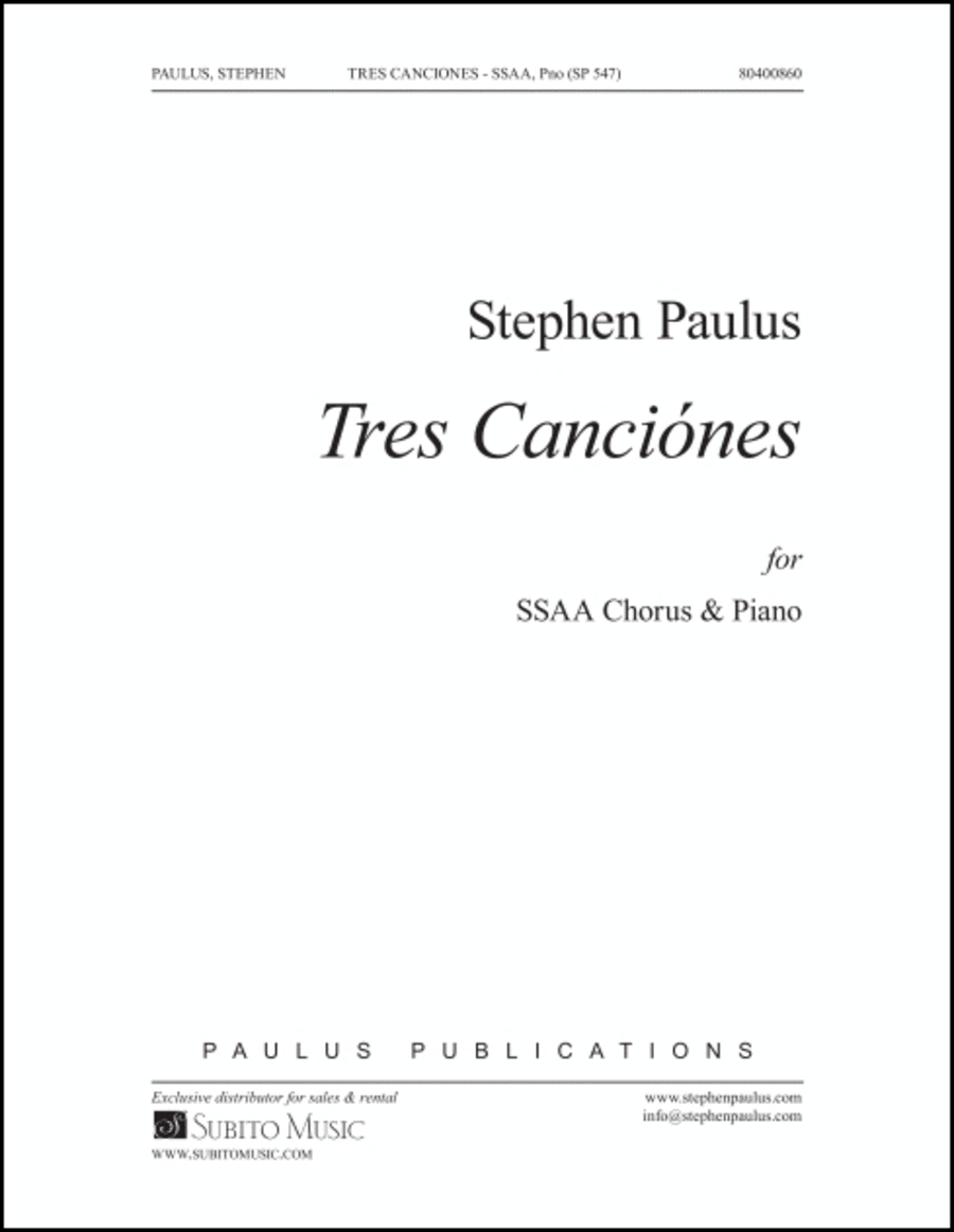 Tres Canciónes