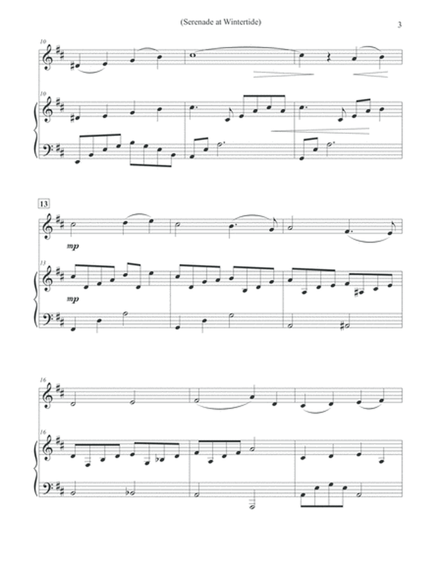 Serenade at Wintertide - Violin & Piano image number null