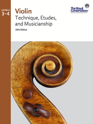 Book cover for Violin Technique, Etudes, and Musicianship 3-4, 2021 Edition