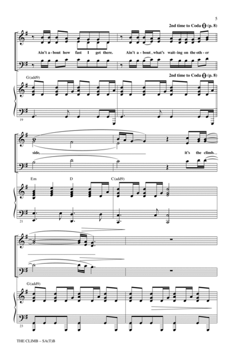 The Climb (from Hannah Montana: The Movie) (arr. Mark Brymer)