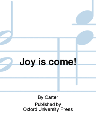 Book cover for Joy is come!