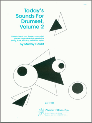 Book cover for Today's Sounds For Drumset, Volume 2