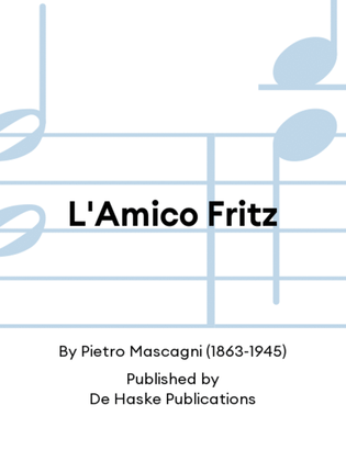 Book cover for L'Amico Fritz