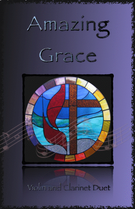 Book cover for Amazing Grace, Gospel style for Violin and Clarinet Duet