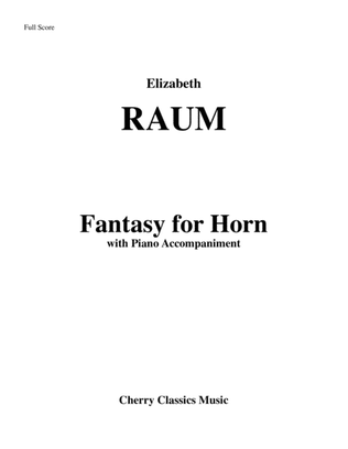 Book cover for Fantasy for Horn and Piano