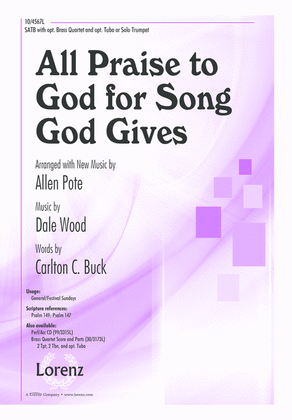 Book cover for All Praise to God for Song God Gives