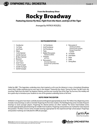Book cover for Rocky Broadway: Score