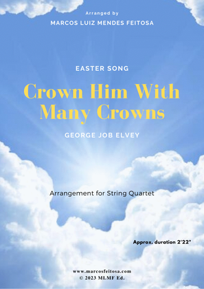 Book cover for Crown Him With Many Crowns (DIADEMATA) - String Quartet