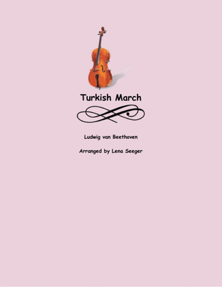 Book cover for Turkish March (three violins and cello)