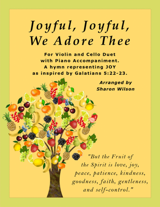 Joyful, Joyful, We Adore Thee (Violin and Cello Duet with Piano Accompaniment)