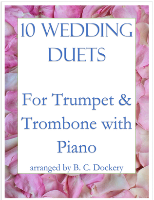 Book cover for 10 Wedding Duets for Trumpet and Trombone with Piano
