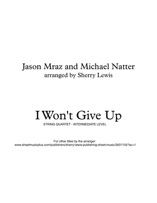 Book cover for I Won't Give Up