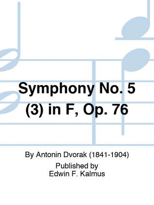 Book cover for Symphony No. 5 (3) in F, Op. 76