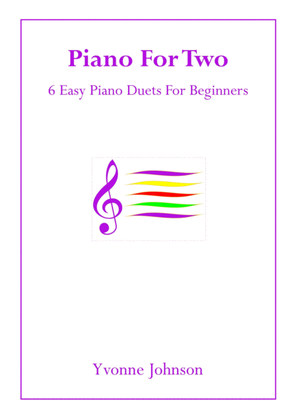 Book cover for Piano For Two - 6 Easy Piano Duets For Beginners