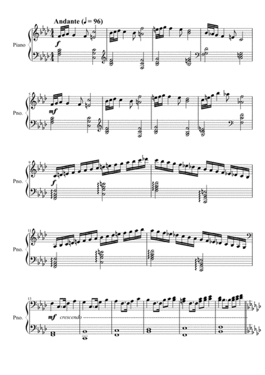 Fifteenth Sonata for Piano Solo in F-la image number null