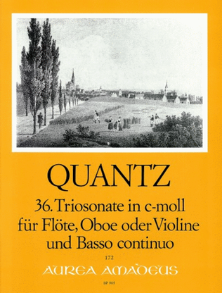 Book cover for Trio Sonata No. 36 in C minor QV 2:Anh. 5